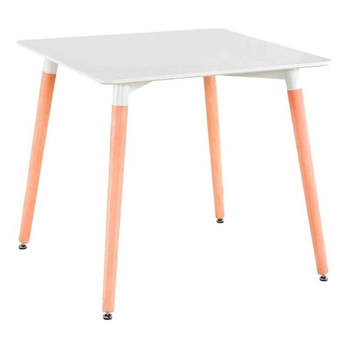 GENERICO - Mesa Eames Cuadrada Blanca 80x80 cm