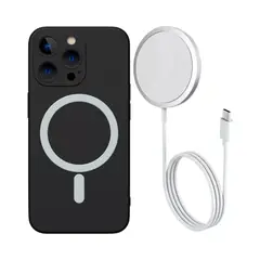 GENERICO - Carcasa iPhone 13 Pro Magsafe + Cargador Magsafe 15w
