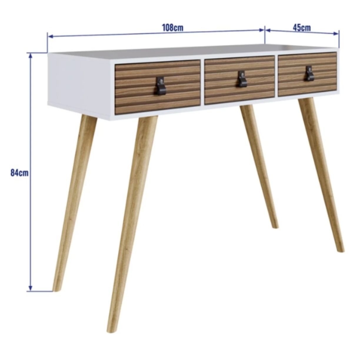 BE DESIGN - ARRIMO AMBER 3 CAJONES BLANCO MATE/BRISE