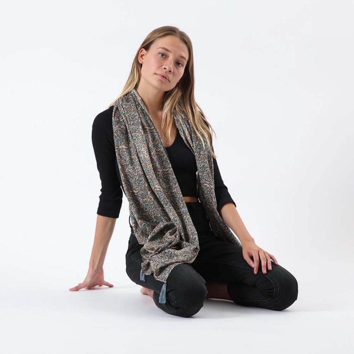 I D - Pañuelo Estampado Lacay Verde i-D