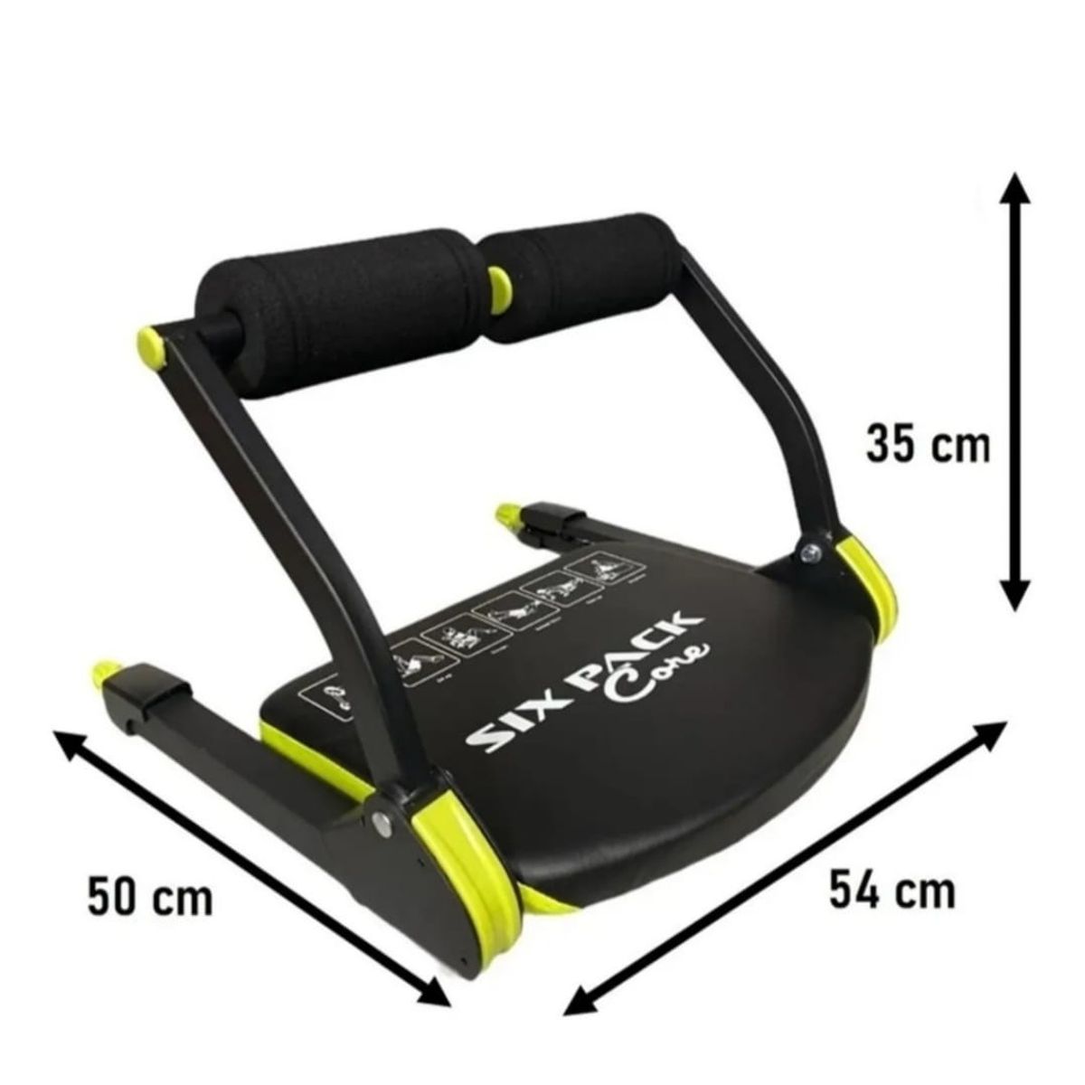 GENERICO - Maquina abdominal multifuncional six pack core 6 en 1