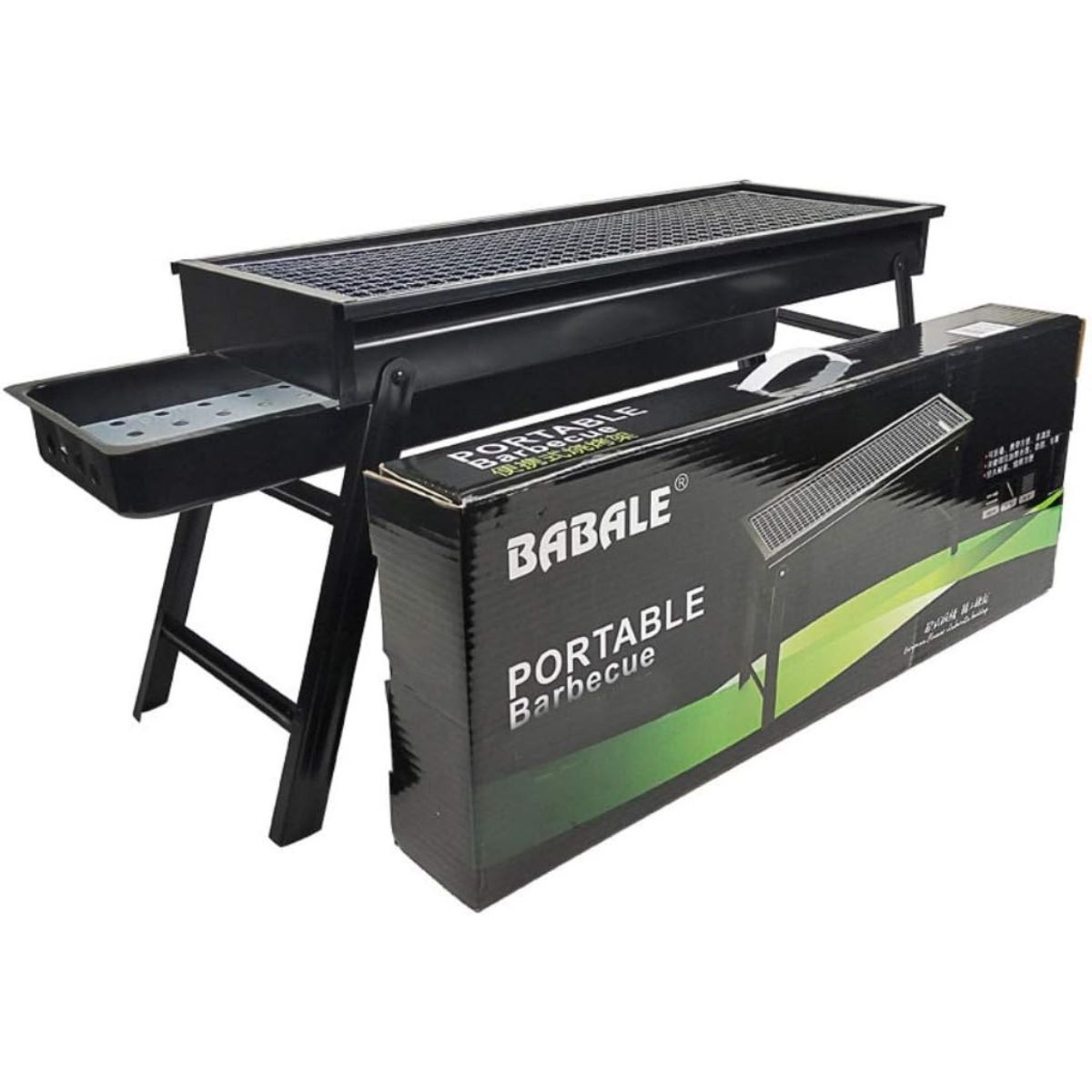 GENERICO - Parrilla de Carbón Portátil de Acero Inoxidable