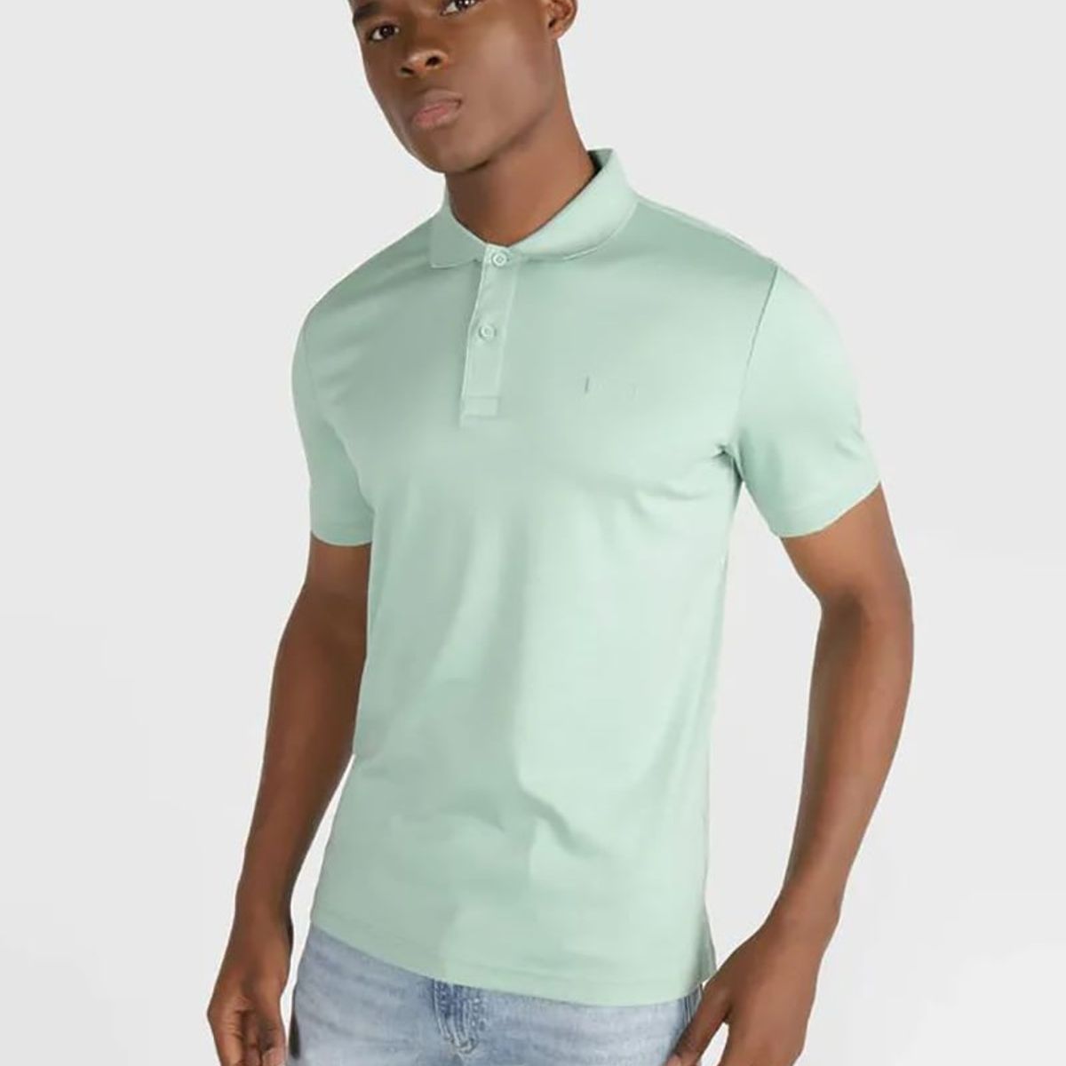 CALVIN KLEIN - Polo Smooth Slim Verde Calvin Klein