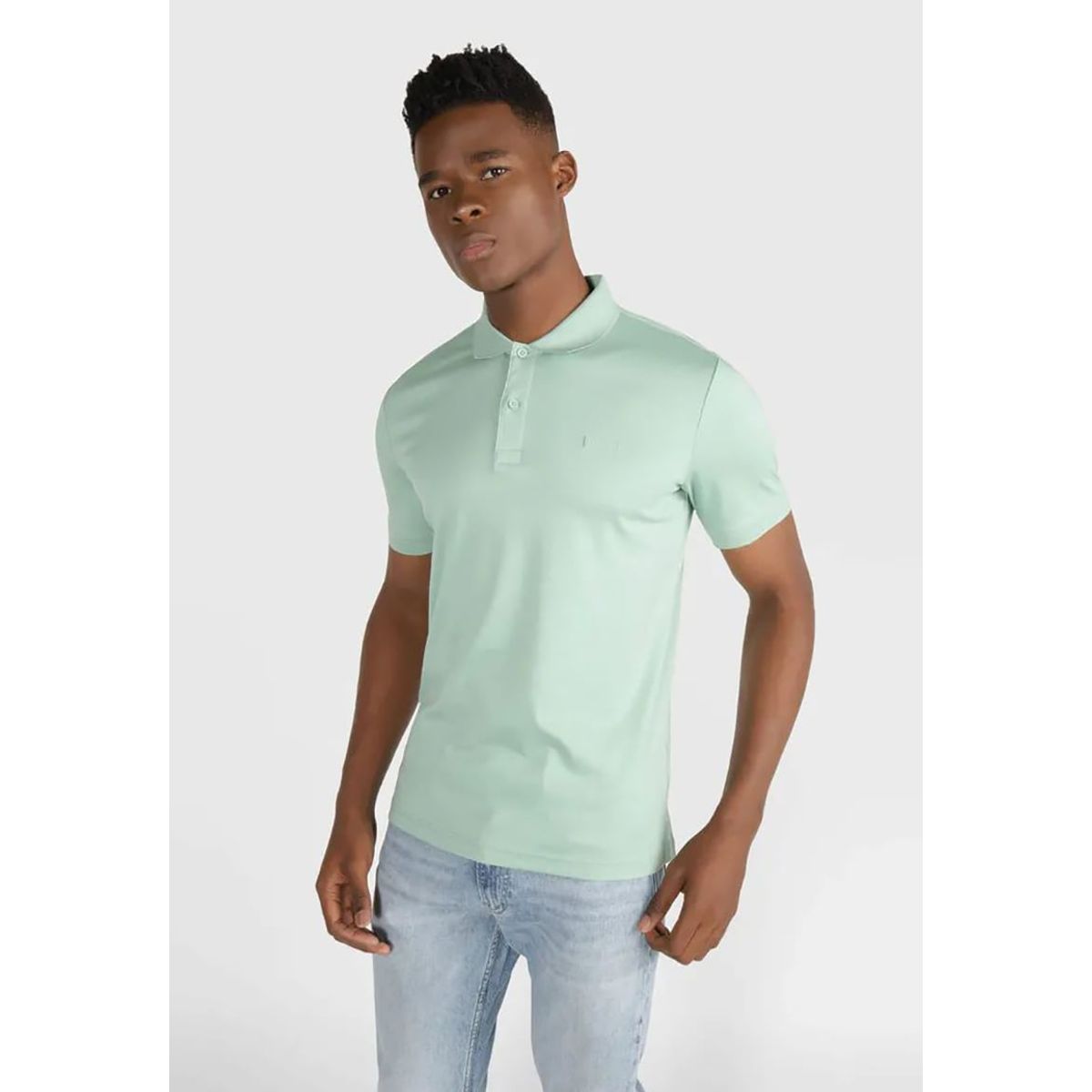 CALVIN KLEIN - Polo Smooth Slim Verde Calvin Klein