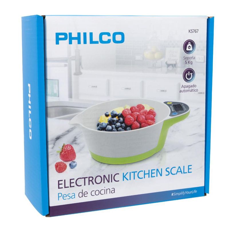 PHILCO - PESA ELECTRÓNICA DE COCINA - Blanco