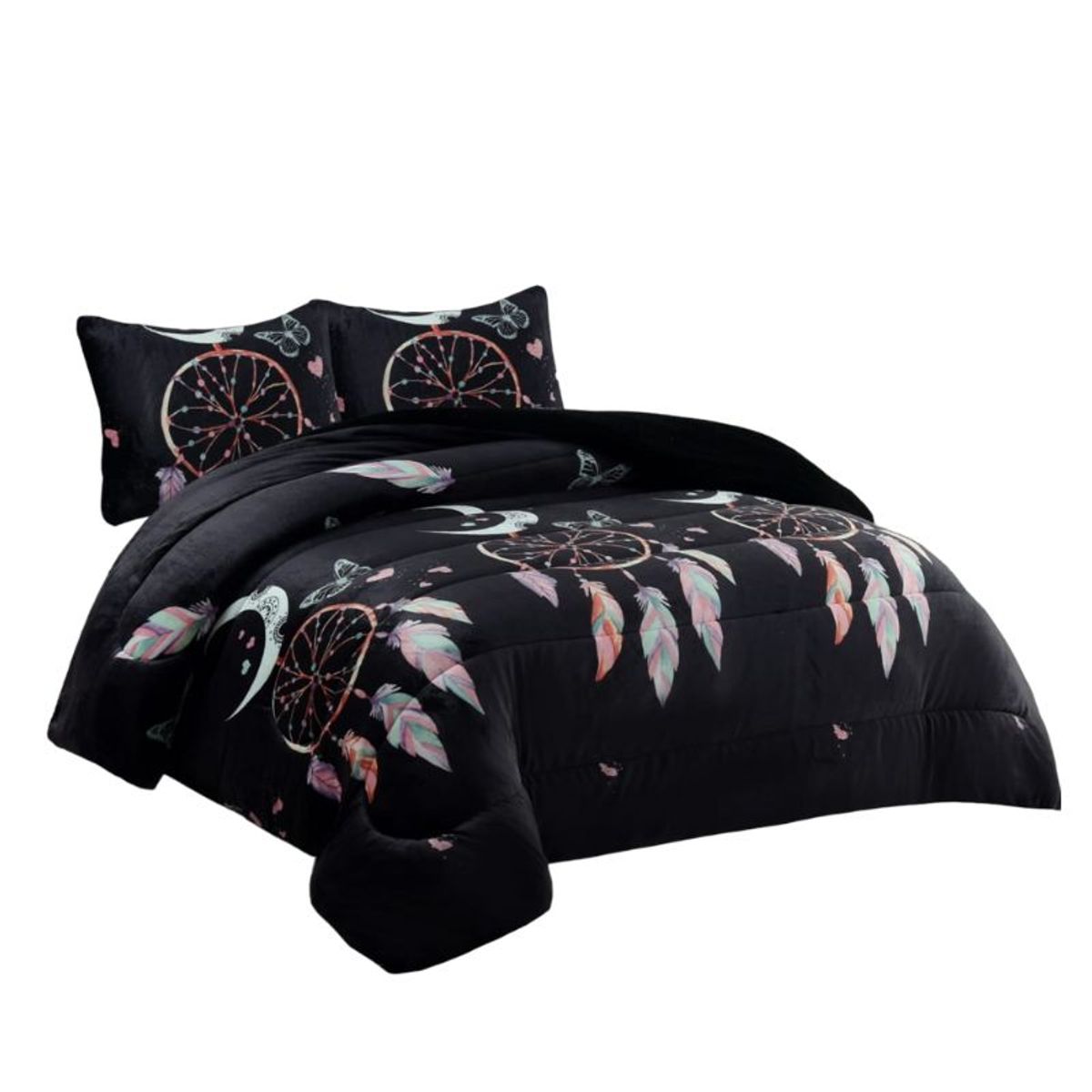 GENERICO - Cobertor Plush Con Chiporro King Floral Invierno TF