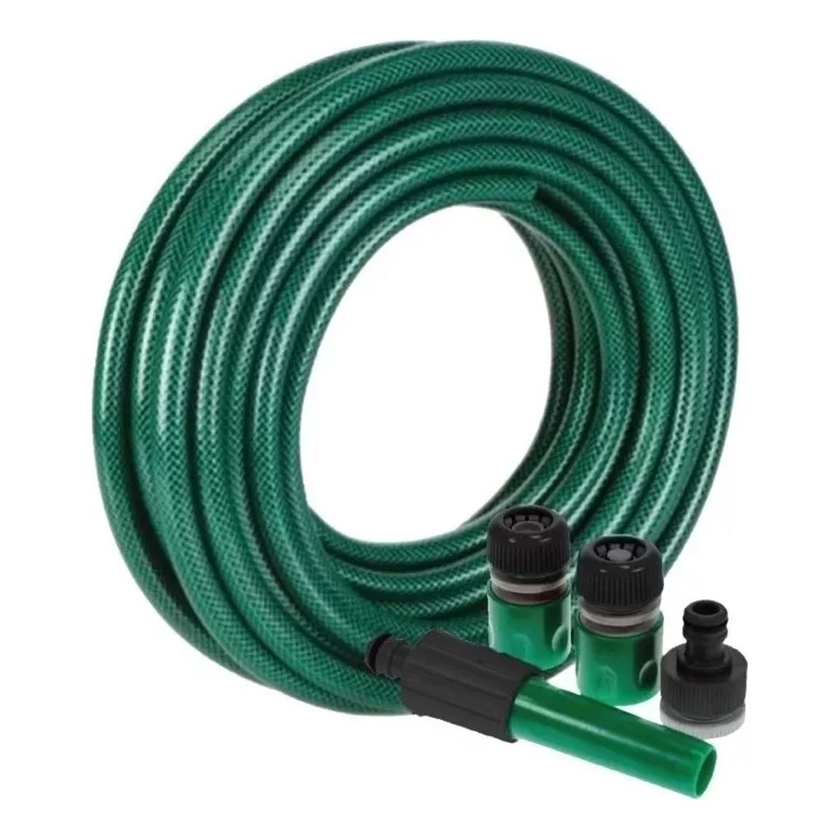 GENERICO - Manguera Jardín Reforzada 1/2 Pulgada 30 Mts Mas Accesorios