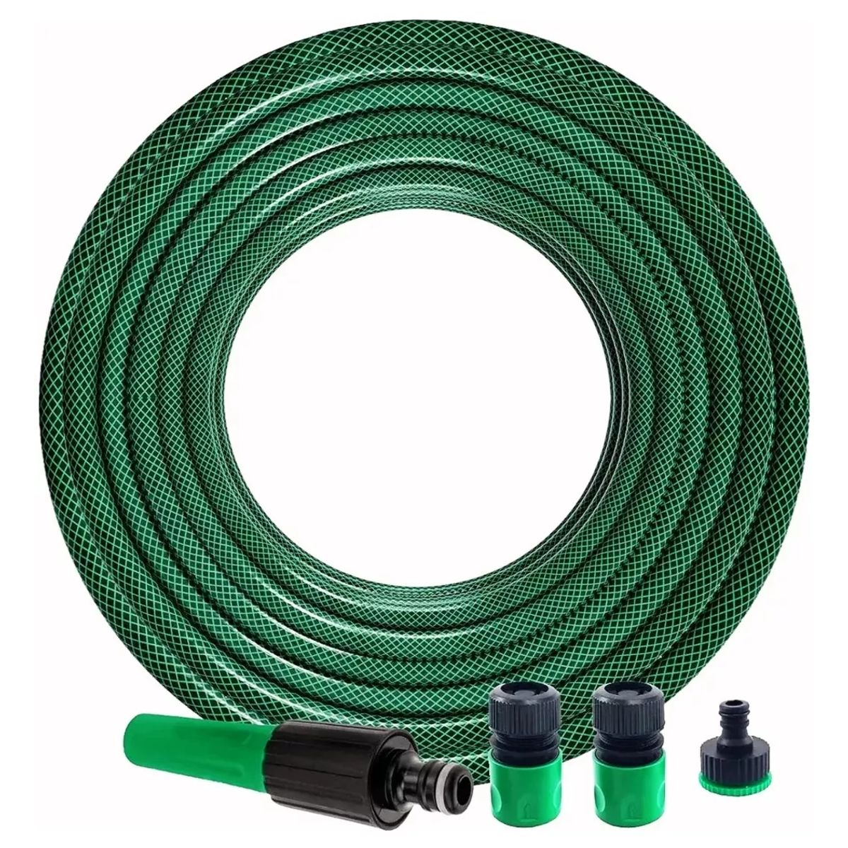 GENERICO - Manguera Jardín Reforzada 1/2 Pulgada 30 Mts Mas Accesorios