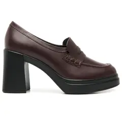 FLEXI - Mocasín Mujer Cuero Mandy 127401 Burdeo