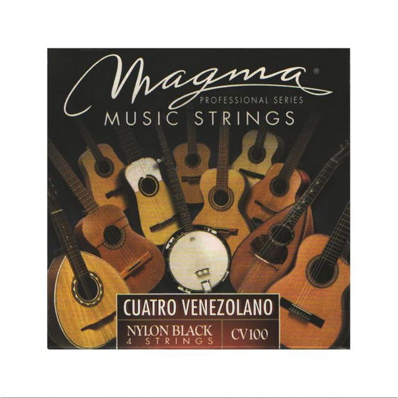 GENERICO - Cuerdas Para Cuatro Venezolano MAGMA CV100 Nylon Negro