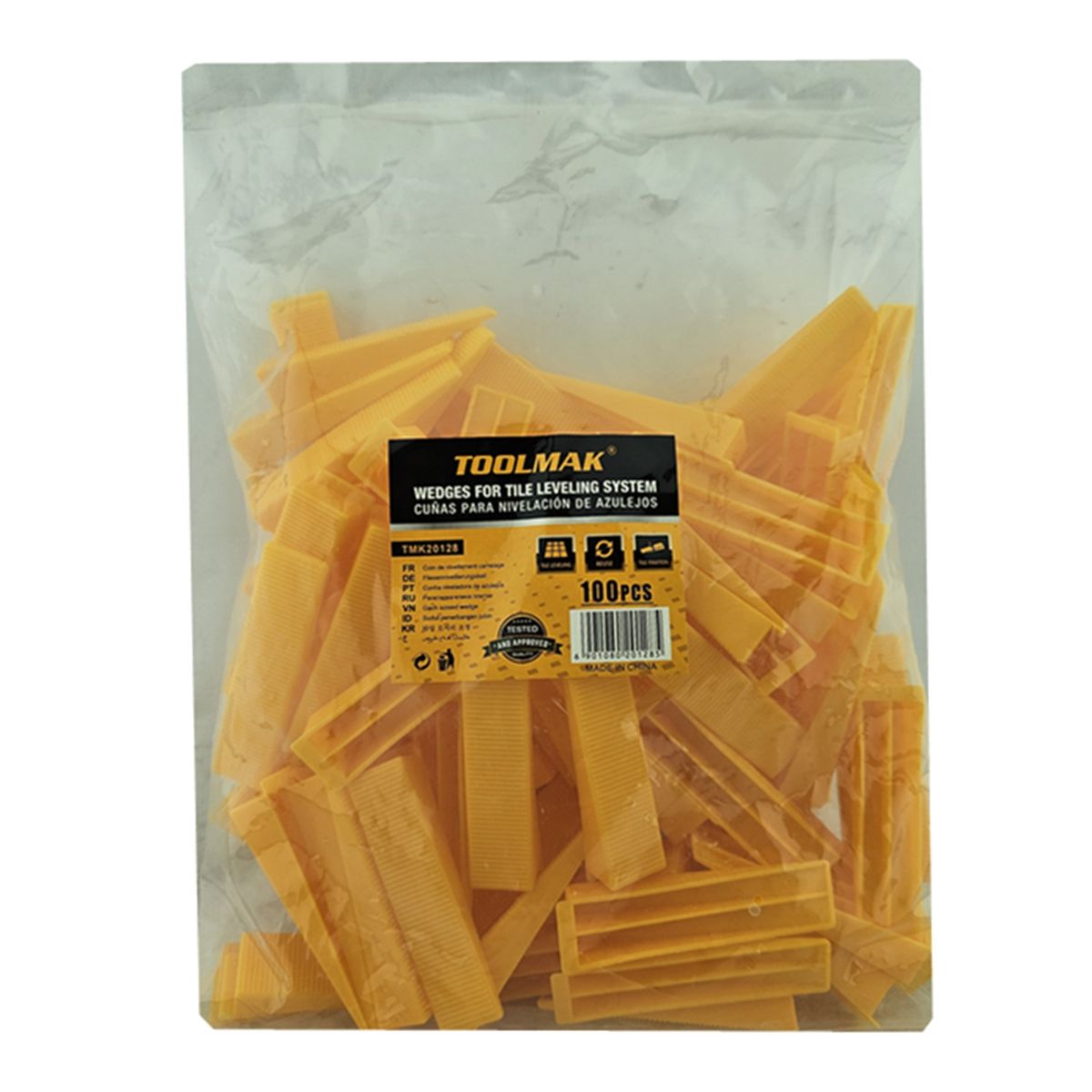GENERICO - Cuñas Nivelador Para Cerámicas Porcelanato 100 Unds Tmk