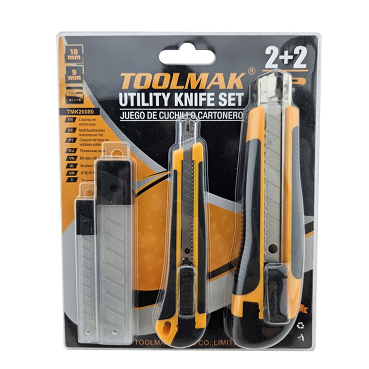 Set Jgo Corta Carton Cuchillo Cartonero Cutter Toolmak, marca GENERICO - Foto Principal