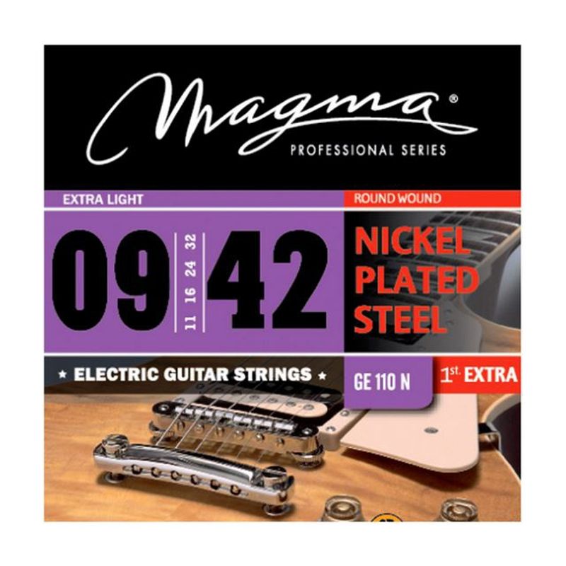 GENERICO - GE110N Cuerdas Para Guitarra Eléctrica 09-42 MAGMA