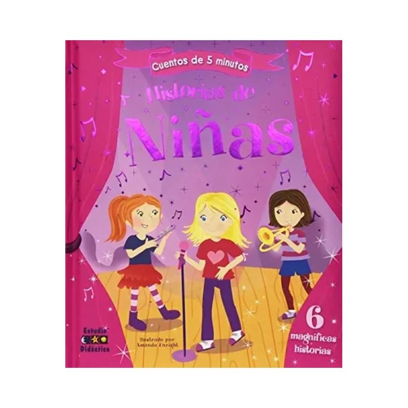 TOP10BOOKS - LIBRO HISTORIAS DE NIÑAS -HISTORIAS DE 5 MINUTOS- / EQUIPO EDITORIAL / EDIMAT