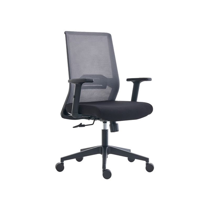 MUEBLES SUR - Silla de Oficina New York Gris Negra