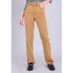 ESPRIT - Pantalón corte recto pierna ancha Mujer