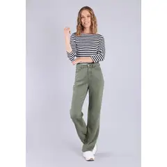 ESPRIT - Pantalón corte recto pierna ancha Mujer