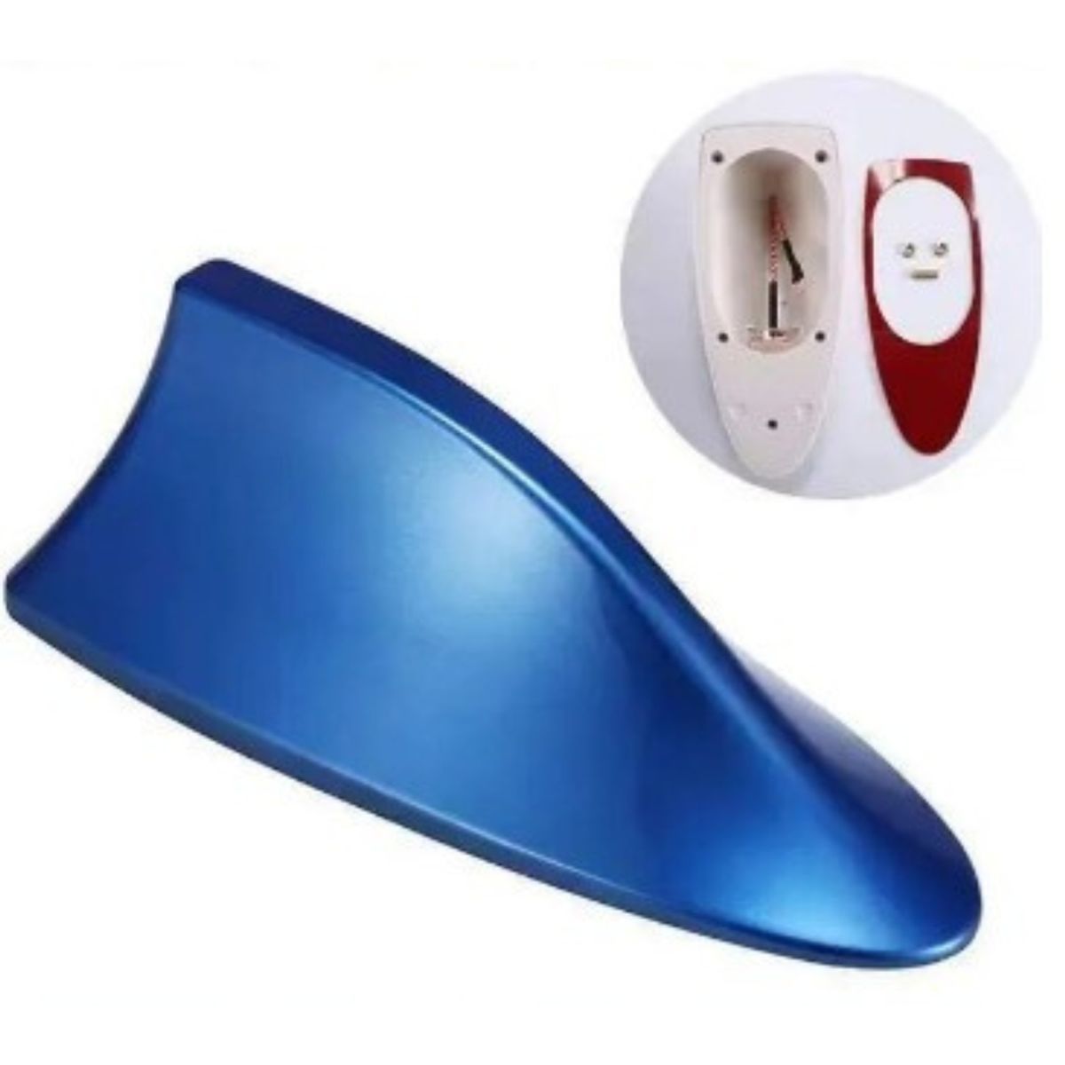 GENERICO - Antena Aleta De Tiburón Para Auto Universal Amfm AZUL