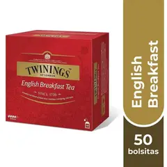 TWININGS - Té English Breakfast 50 Bolsitas