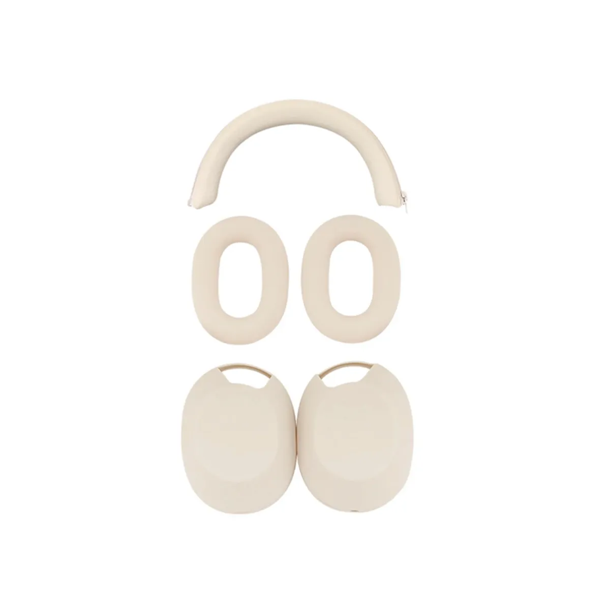 GENERICO - Funda Premium Color Crema Para Auriculares Sony WH-1000XM5