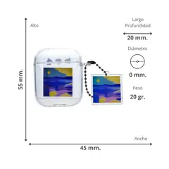 GENERICO - Funda Carcasa AirPods 1 y 2 Silicona Ocean