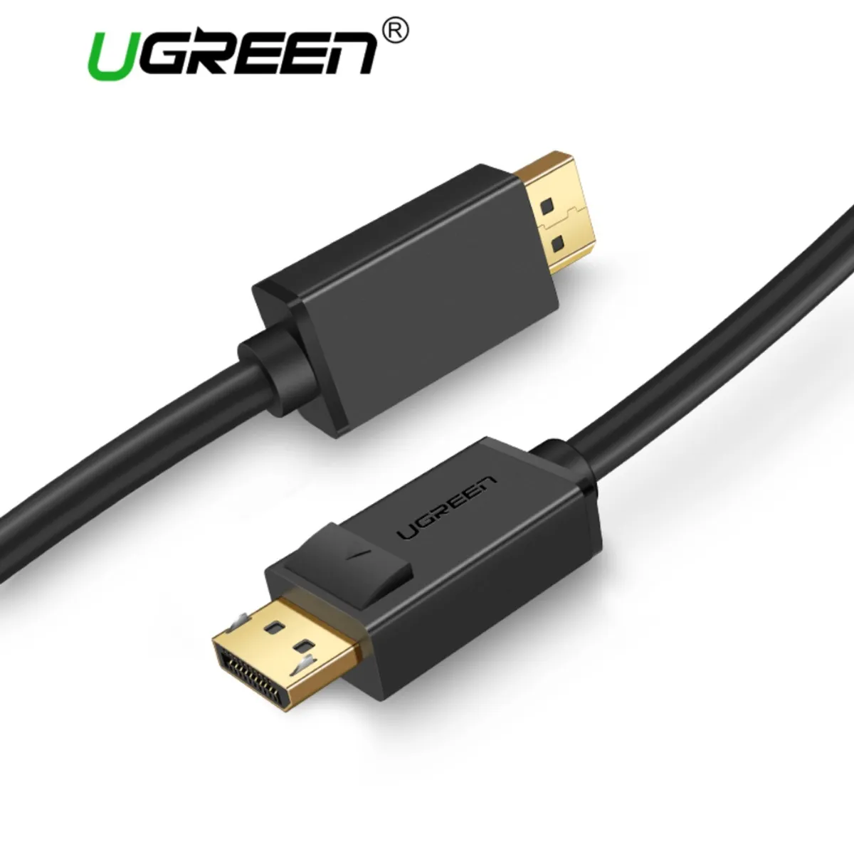 UGREEN - Cable Computacion Displayport 1.2 M/M (4k/60hz) O ( 2k/144hz) 2m Dp102