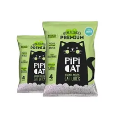 GENERICO - Arena Aglutinante P Gatos 8kg Control Olores Pipicat Menta.-