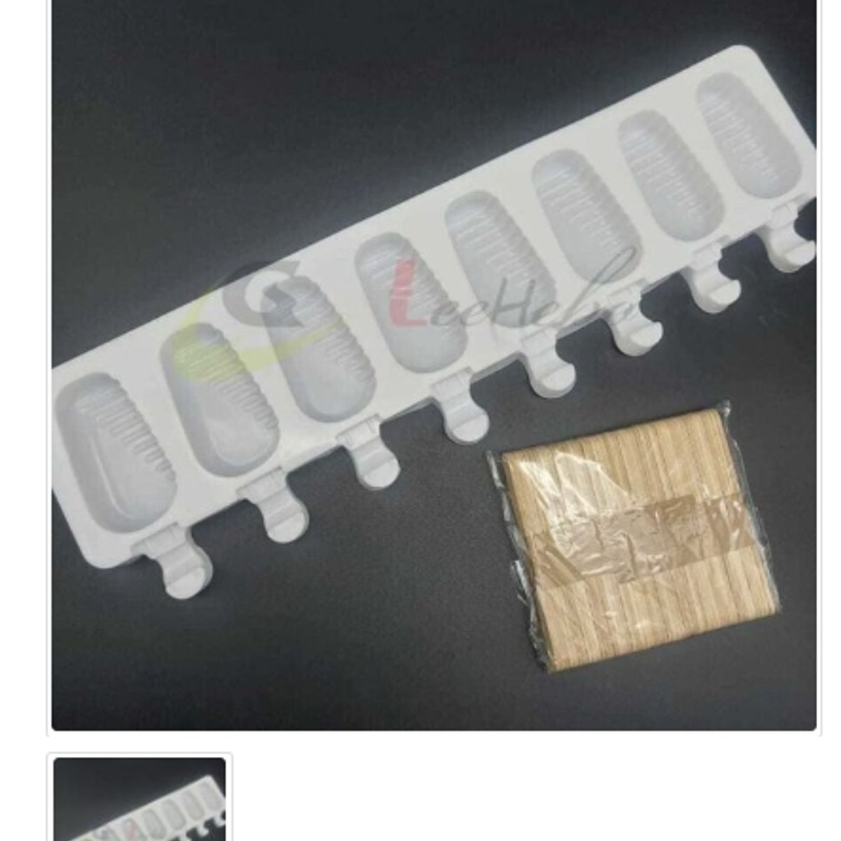 GENERICO - Molde De Silicona Molde Helados 8 Divisiones Paleta