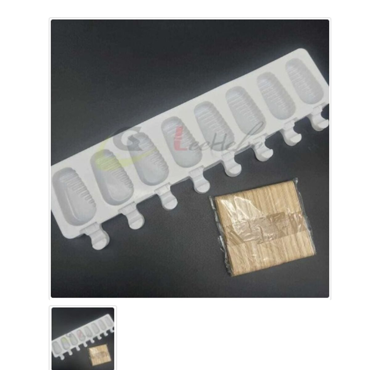 GENERICO - Molde De Silicona Molde Helados 8 Divisiones Paleta