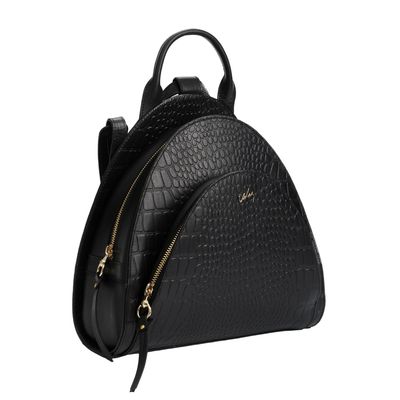 Imagen 2 del producto Vélez Mochila Stefano De Cuero Grabado Negro