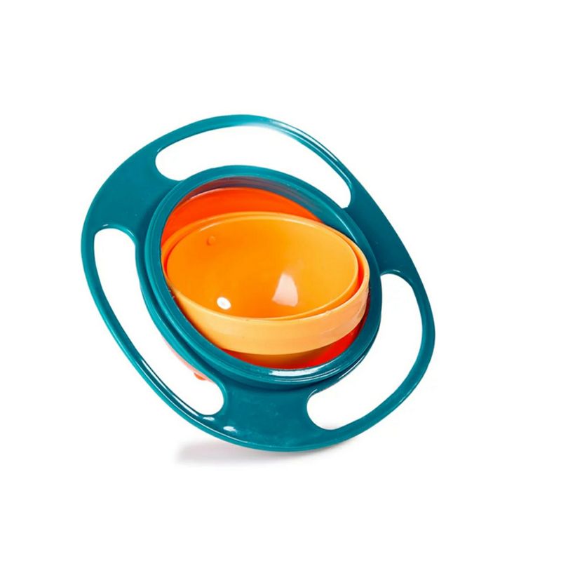 GENERICO - Plato Bowl Anti Vuelco Giratorio Gyro 360 Bebe Niños Comida