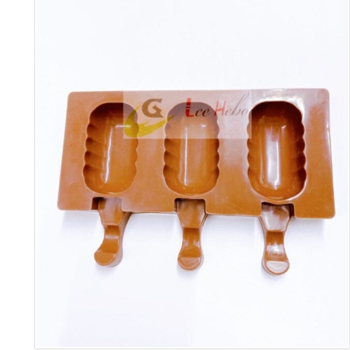 GENERICO - Molde De Silicona Molde Helados 3 Divisiones