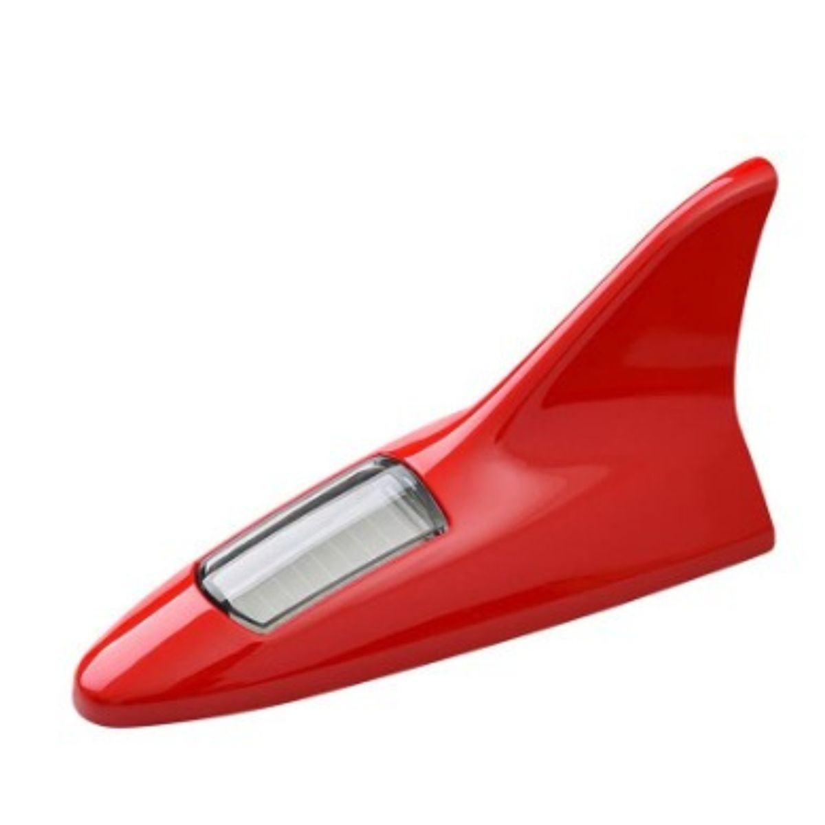 GENERICO - Antena Tipo Aleta Tiburon Foco Solar Neblinero Con Luz Led ROJO
