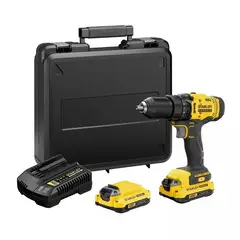 STANLEY - Taladro Atornillador Inalambrico 13mm 20v 2bat Carg