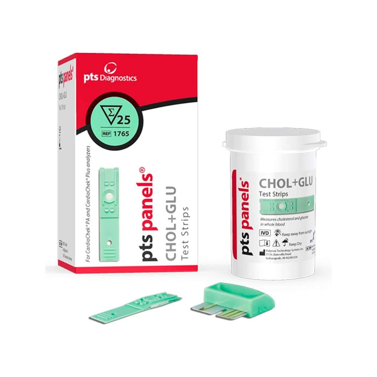 GENERICO - Cintas Reactiva Cardiochek Colesterol TotalGlucosa Pipetas de Regalo