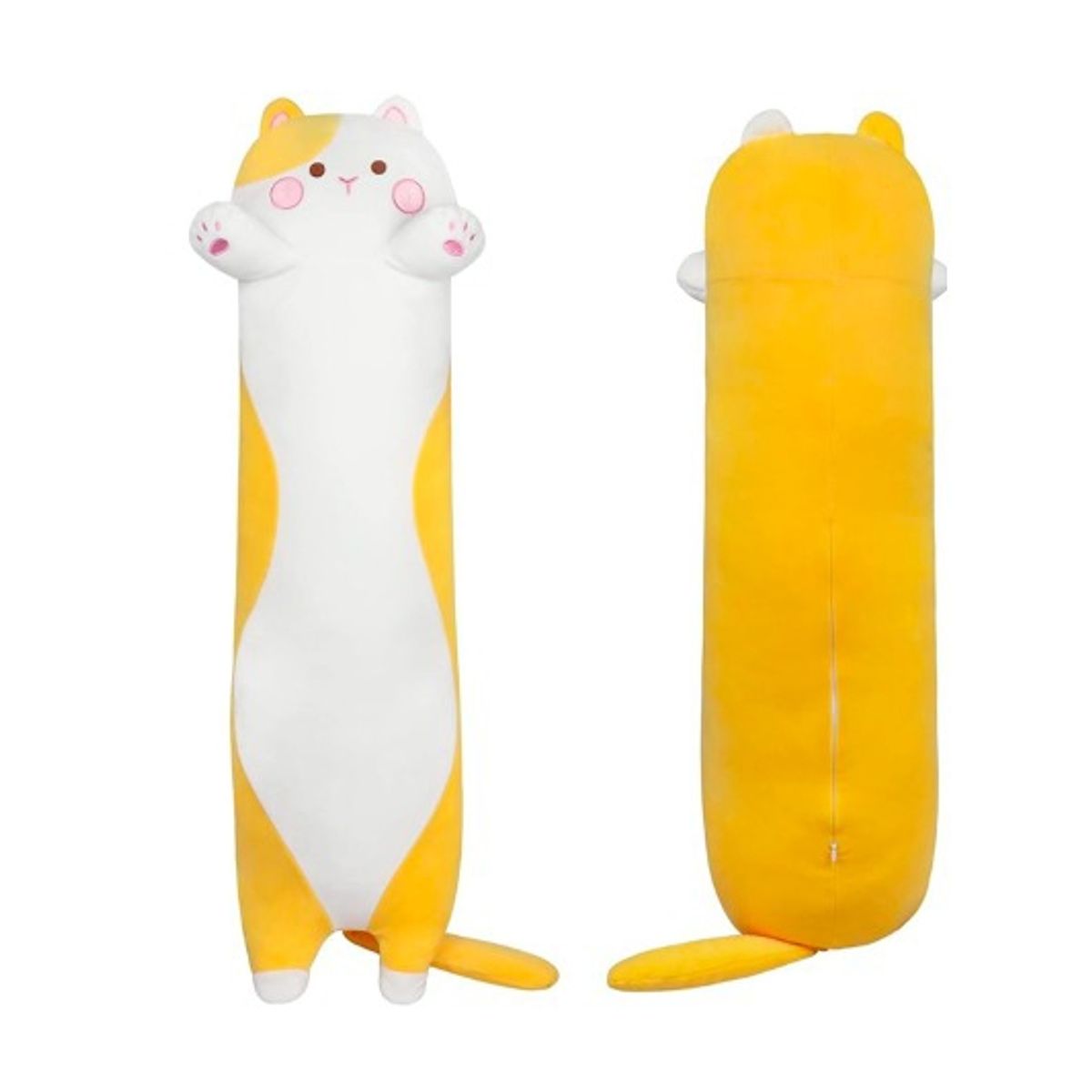GENERICO - Peluche Almohada Alargado De Gato Kawaii Gato Abrazable