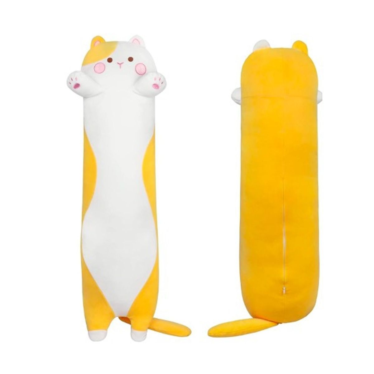 GENERICO - Peluche Almohada Alargado De Gato Kawaii Gato Abrazable