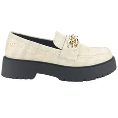CHALADA - Mocasin Mujer Beige Casual Lenin-1