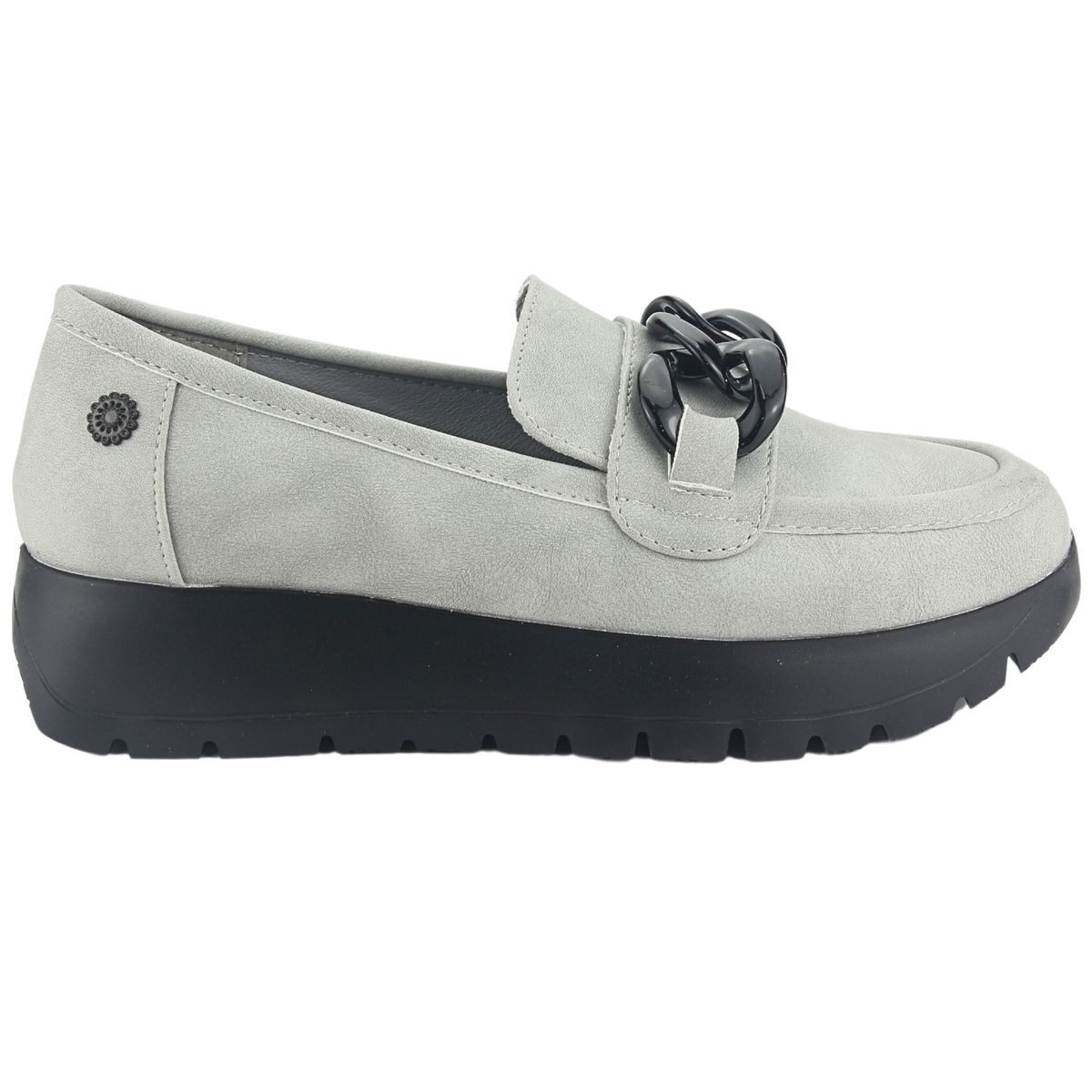 CHALADA - Mocasin Mujer Plateado Casual Chalada Wonder-1