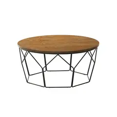 MUEBLES SUR - Mesa de Centro Griffin Negra Nogal