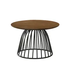 MUEBLES SUR - Mesa de Centro Kirkham Negra Nogal