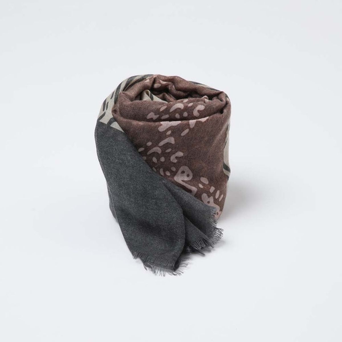 I D - Pañuelo Estampado Ruskea Café  i-D