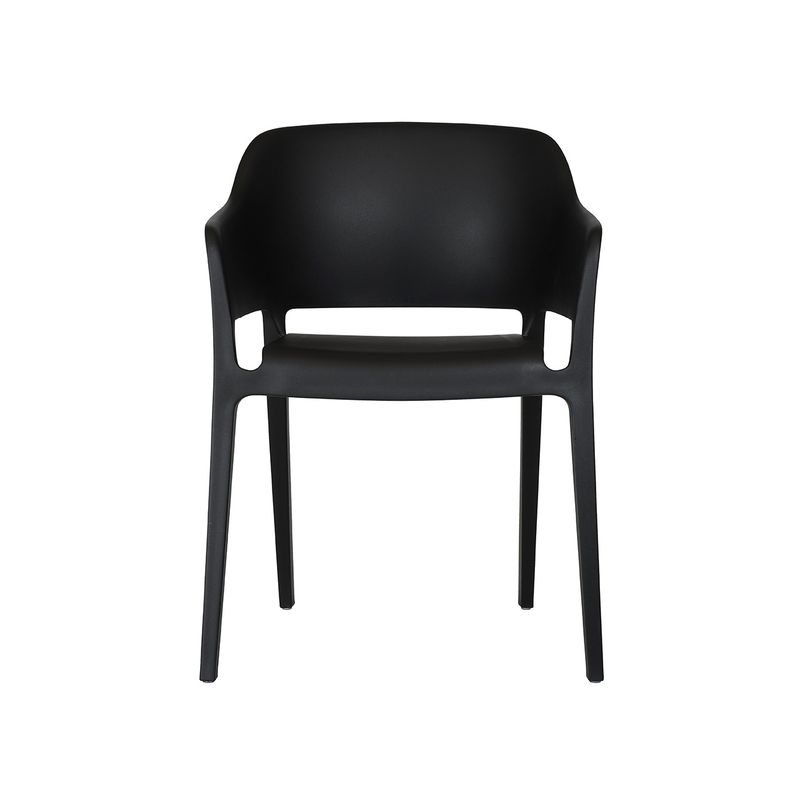 MUEBLES SUR - Silla Exterior Sunday con Brazos Negra