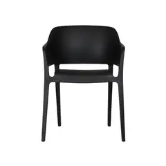 MUEBLES SUR - Silla Exterior Sunday con Brazos Negra