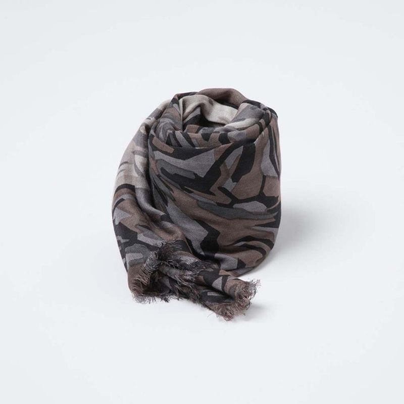 I D - Pañuelo Estampado Siya Negro  i-D