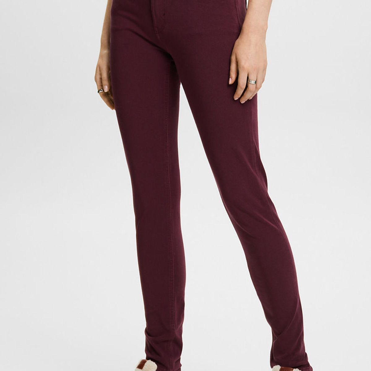 ESPRIT - Pantalón de tejido elástico corte ajustado Mujer Esprit ESPRIT