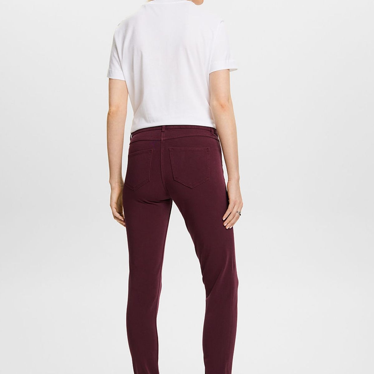ESPRIT - Pantalón de tejido elástico corte ajustado Mujer Esprit ESPRIT