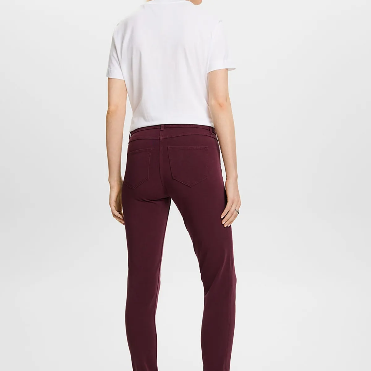 ESPRIT - Pantalón de tejido elástico corte ajustado Mujer Esprit ESPRIT