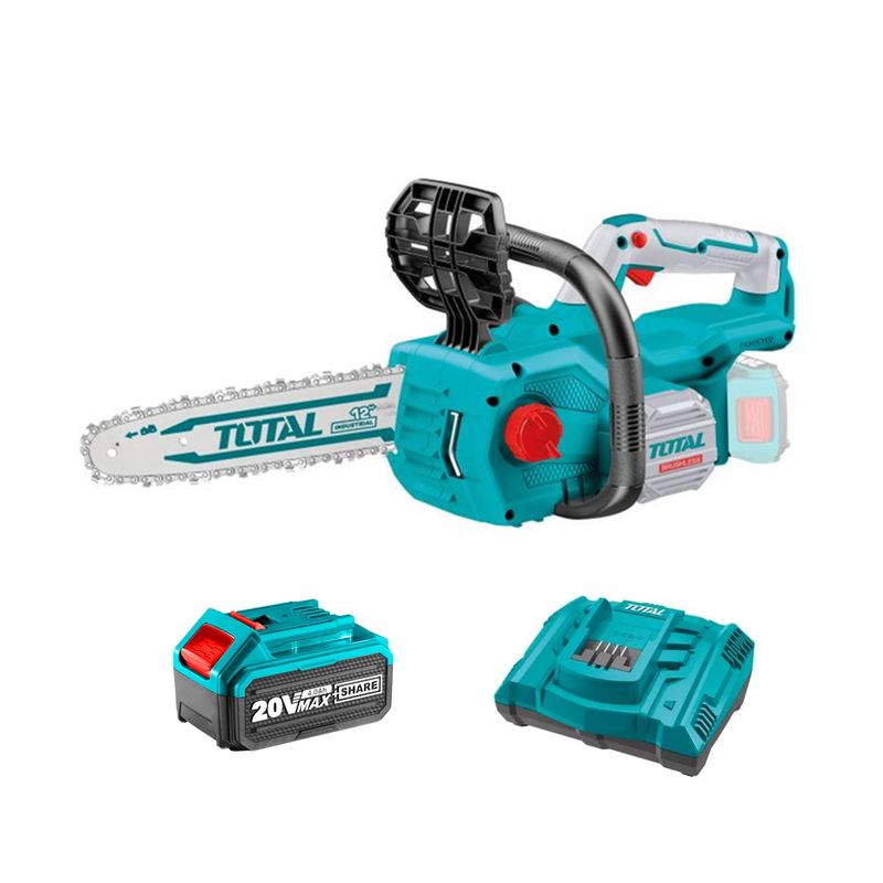 TOTAL TOOLS - Motosierra Inalambrica 20v 12 PuLG Bat+carg Total Tgsli20128