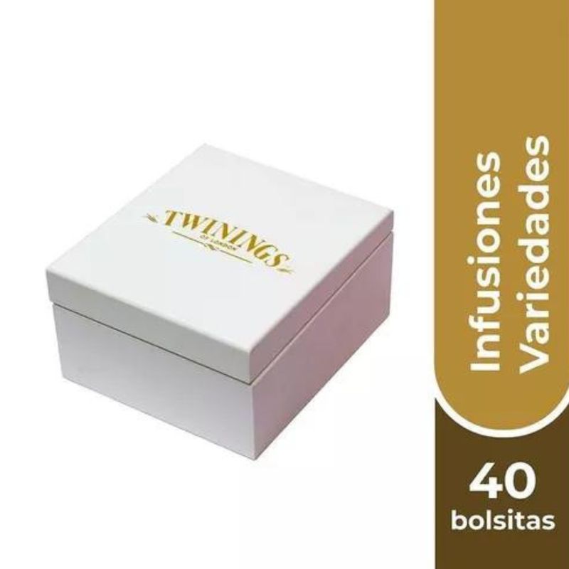 TWININGS - Té Caja Madera Blanca 40 Bolsas Twinings